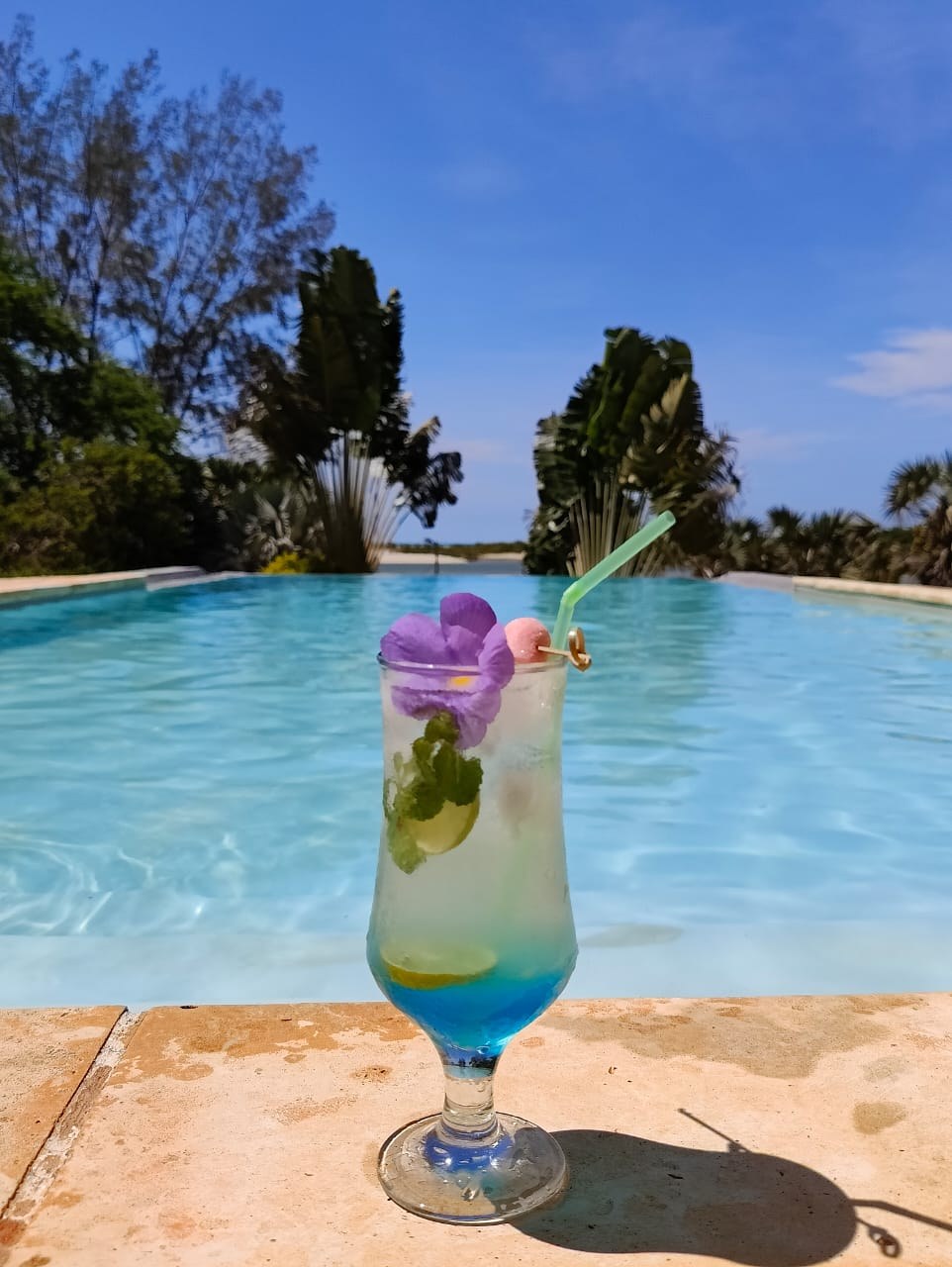 Cocktail au coucher du soleil