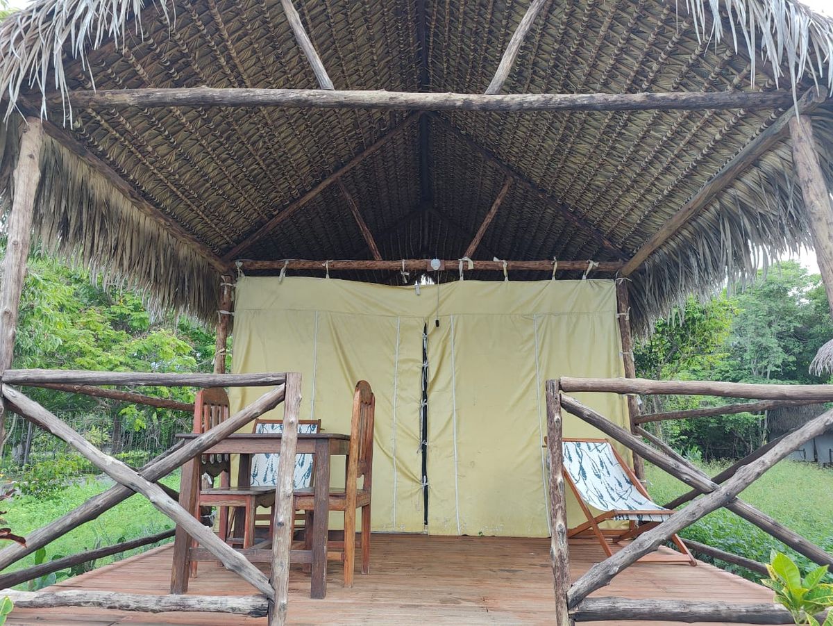 Tente lodge détail